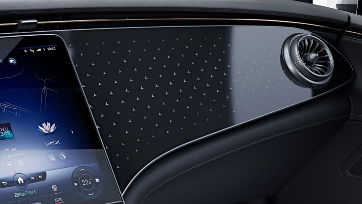 Zierelemente Lasercut hinterleuchtet mit Mercedes-Benz Pattern Bild 1