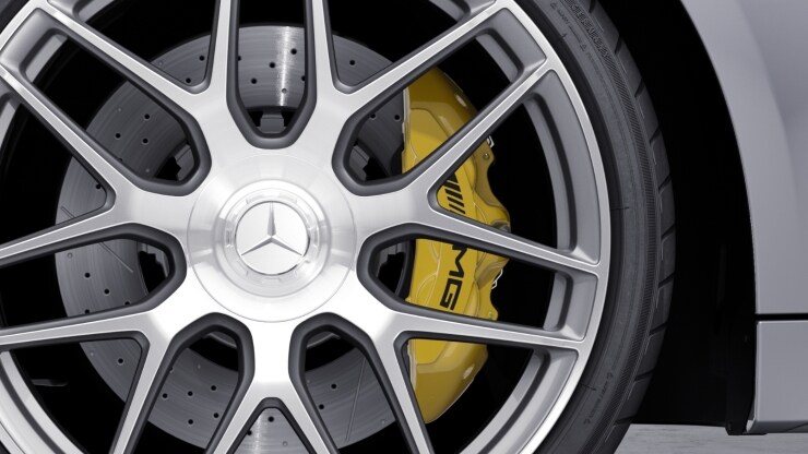 AMG Bremss&auml;ttel gelb lackiert 2