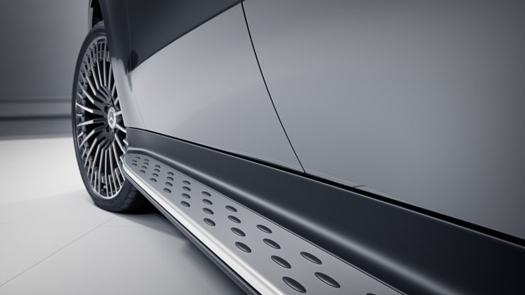 Peldaños en efecto aluminio con tacos de goma 1