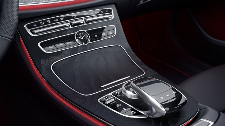 Mittelkonsole Holz Esche schwarz offenporig 1