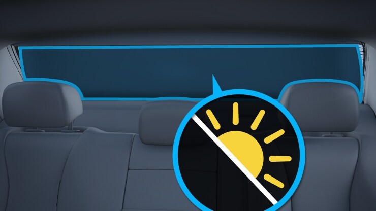 Sonnenrollo mechanisch f&uuml;r Heckscheibe Bild 1