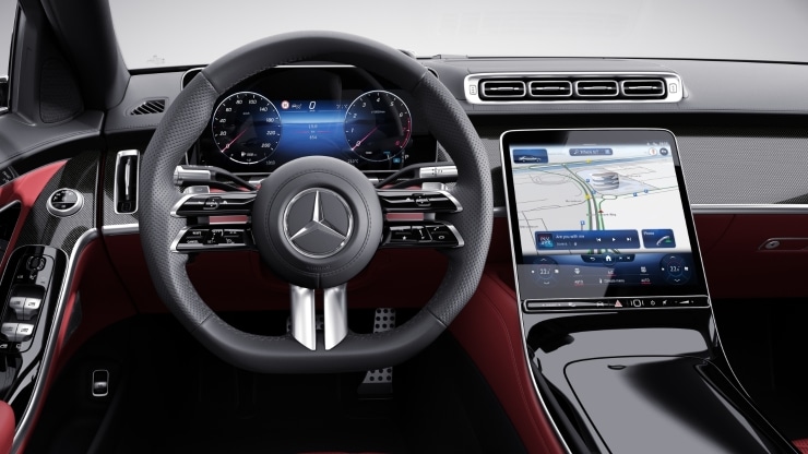 Multifunktions-Sportlenkrad in Leder Nappa 1