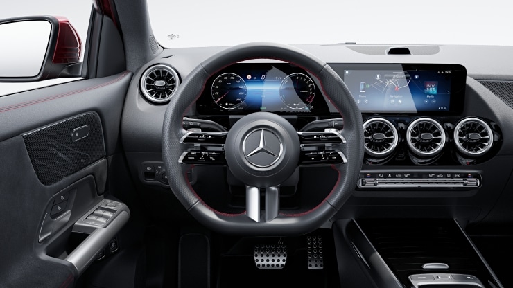 Multifunktions-Sportlenkrad in Leder Nappa Bild 1