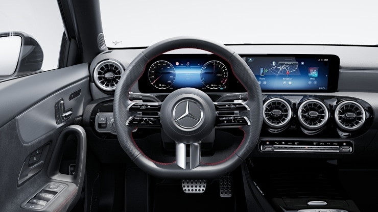 Multifunktions-Sportlenkrad in Leder Nappa Bild 1