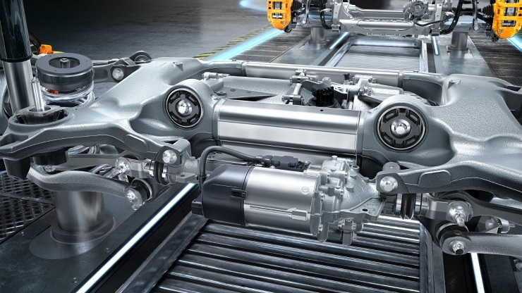 Roues arri&egrave;re directrices 1