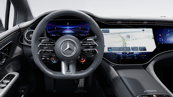 AMG Performance Lenkrad in Leder Nappa &sol; Mikrofaser MICROCUT Bild 1