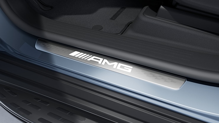 MANUFAKTUR Fu&szlig;matten Hochflor mit gesticktem AMG Schriftzug Bild 1