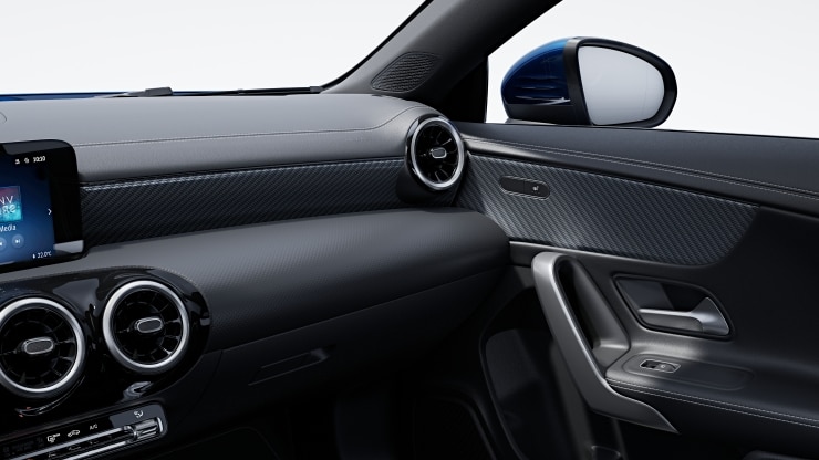 Zierelemente Carbonoptik dunkel Bild 1