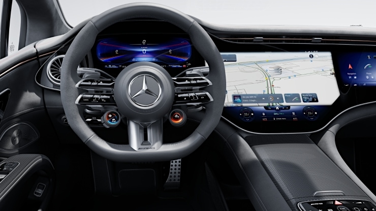 AMG Performance Lenkrad in Leder Nappa &sol; Mikrofaser MICROCUT Bild 1