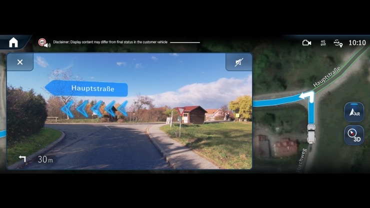 MBUX Augmented Reality f&uuml;r Navigation Bild 1