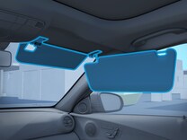 Mercedes-Maybach S-Class ที่บังแดดด้านหน้าแบบปรับระดับได้ (Pull-out sun visor)