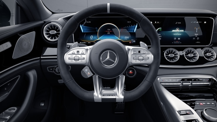 AMG Performance Lenkrad in Mikrofaser schwarz 1