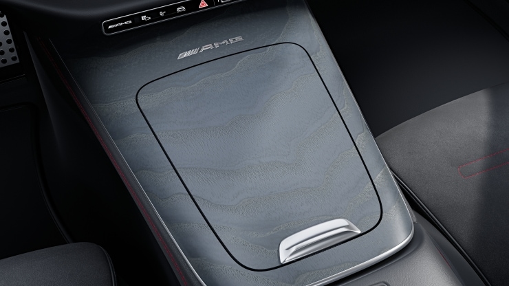 Mittelkonsole Holz Esche grau offenporig 1