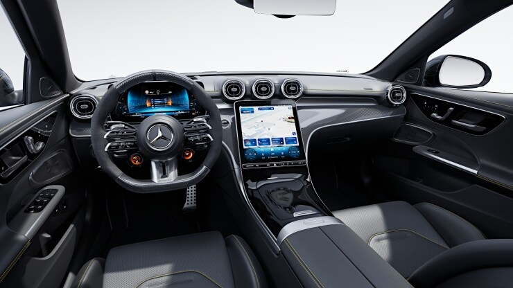 AMG Performance Lenkrad in Carbon-Design &sol; Mikrofaser MICROCUT 4