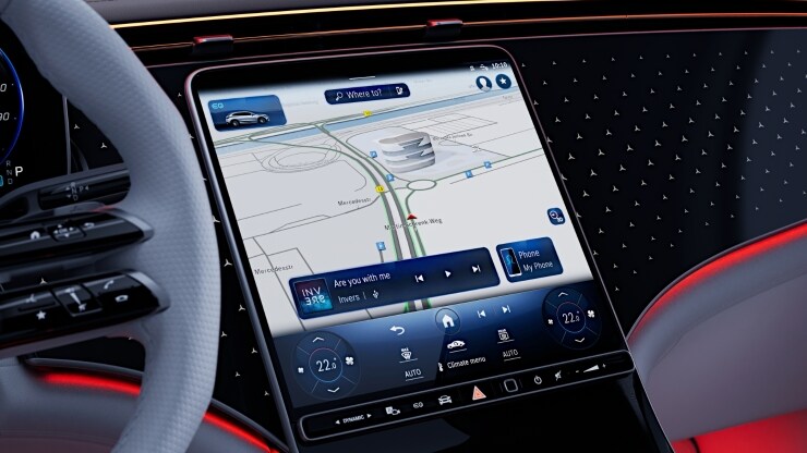 Zierelemente Lasercut hinterleuchtet mit Mercedes-Benz Pattern 2