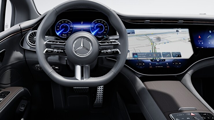 Multifunktions-Sportlenkrad in Leder Nappa Bild 1