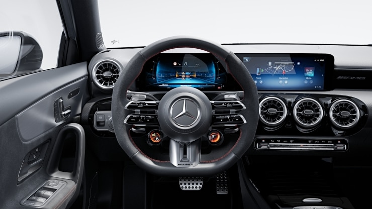 AMG Performance Lenkrad in Leder Nappa &sol; Mikrofaser MICROCUT Bild 1