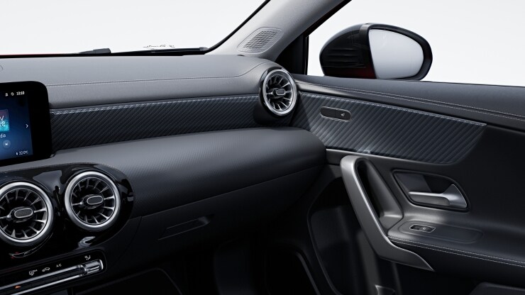 Zierelemente Carbonoptik dunkel Bild 1