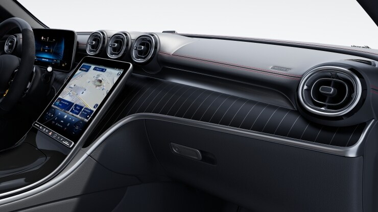 Planche de bord et bas de glace en ARTICO noir 2