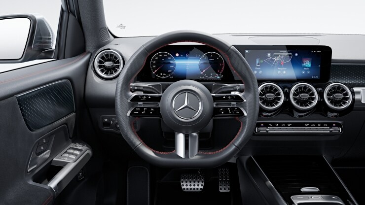 Multifunktions-Sportlenkrad in Leder Nappa 1