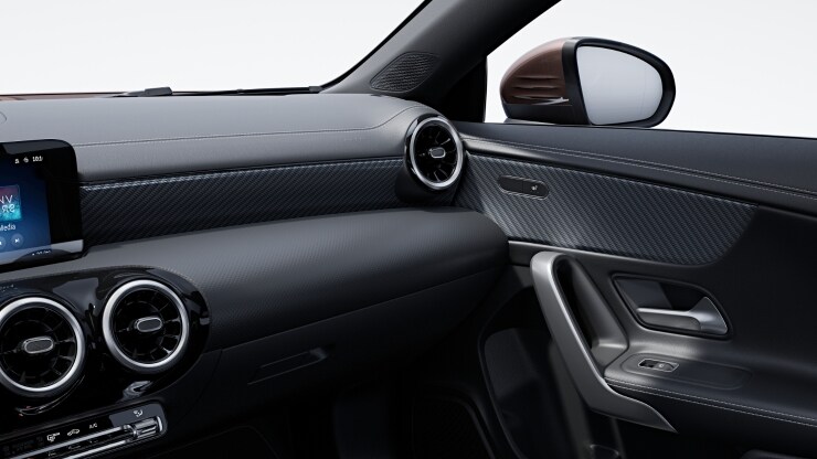 Zierelemente Carbonoptik dunkel 1