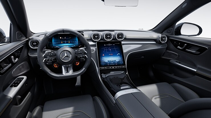 AMG Performance Lenkrad in Carbon-Design &sol; Mikrofaser MICROCUT 4