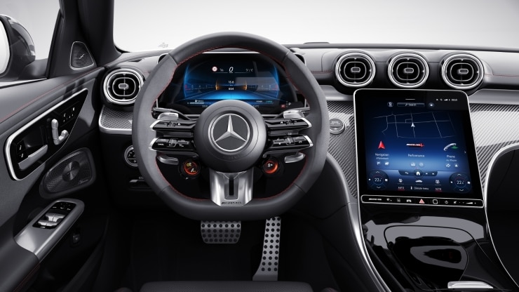 AMG Performance Lenkrad in Leder Nappa / Mikrofaser MICROCUT 1