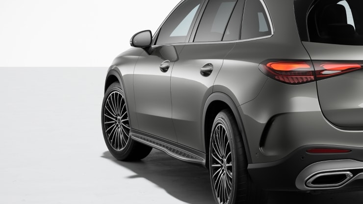 Trittbretter in Aluminium-Optik mit Gumminoppen 2