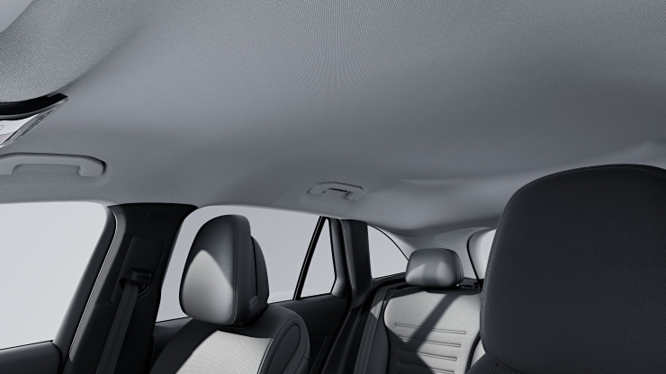 Ciel de pavillon en tissu gris 1