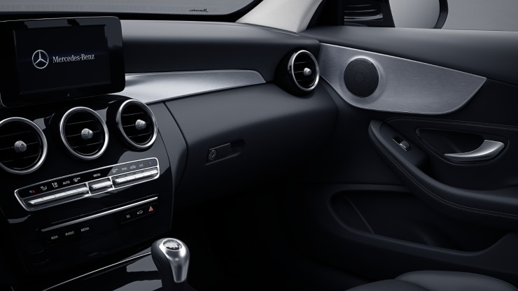 Zierelemente Aluminium mit L&auml;ngsschliff hell &sol; Zierelemente Holz Esche schwarz offenporig Bild 1