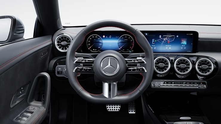 Multifunktions-Sportlenkrad in Leder Nappa Bild 1