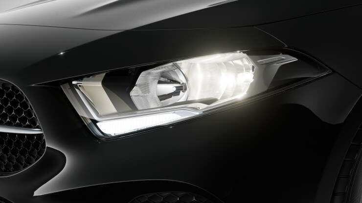 Halogen-Scheinwerfer mit integriertem LED-Tagfahrlicht Bild 1