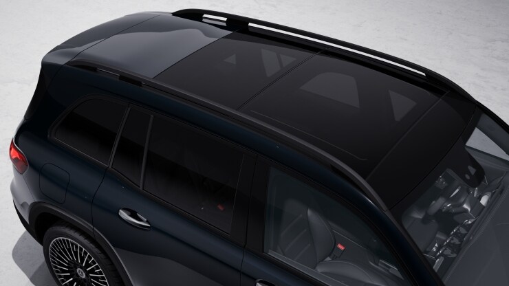 Rampes de toit en aluminium noir brillant Image 1