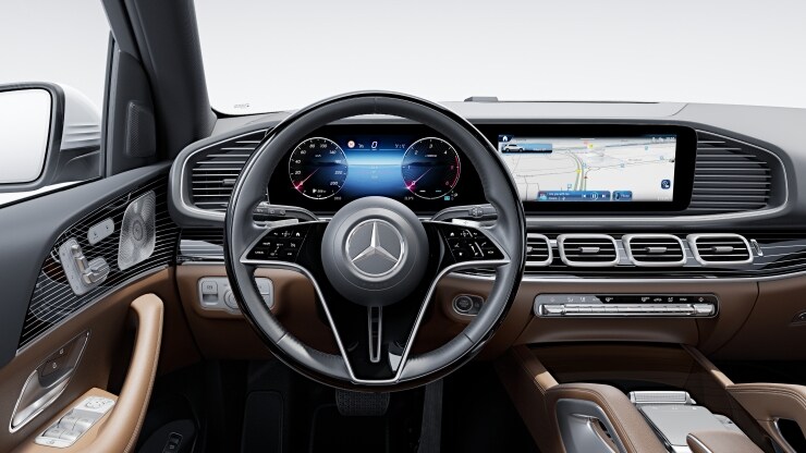 Multifunktions-Lenkrad in Holz-Leder-Ausf&uuml;hrung Bild 1