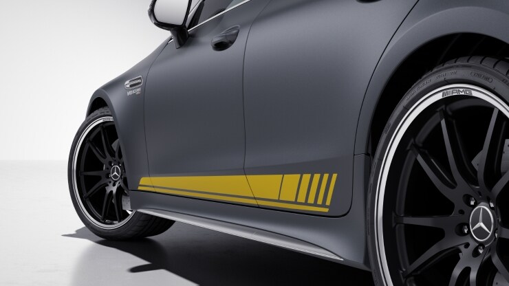 AMG Sportstreifen gelb Bild 1