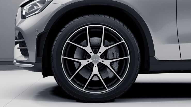 Jantes alliage AMG 50&comma;8 cm &lpar;20"&rpar; &agrave; 5 doubles branches finition noir mat&sol;naturel brillant 2