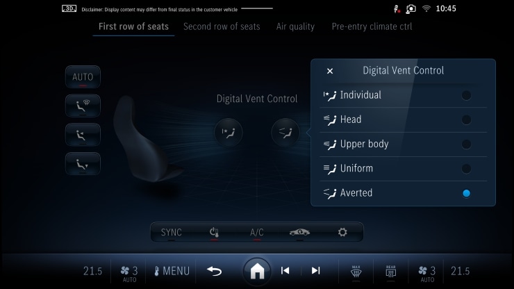 Climatisation automatique THERMOTRONIC &agrave; 4 zones 3