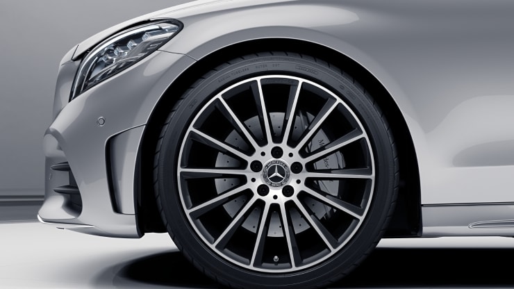 Jantes alliage AMG 48&comma;3 cm &lpar;19"&rpar; multibranches noir &sol; argent Image 1