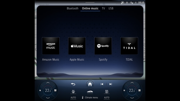 Acc&egrave;s au streaming musical via syst&egrave;me multim&eacute;dia 3