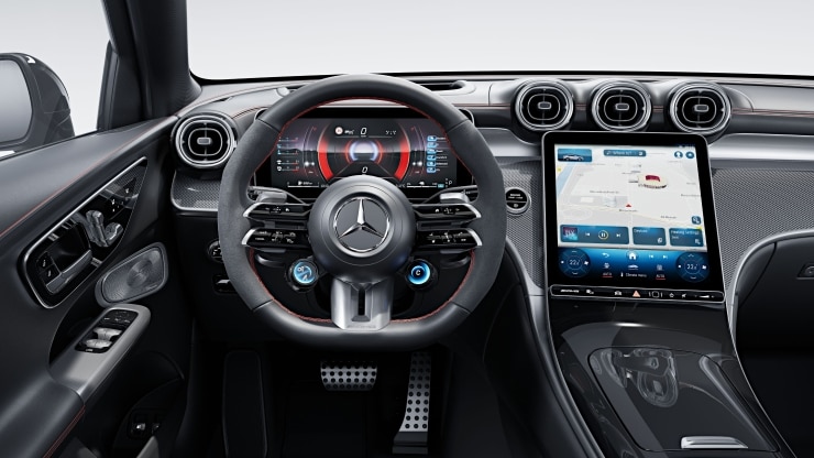 AMG Performance Lenkrad in Leder Nappa &sol; Mikrofaser MICROCUT 2