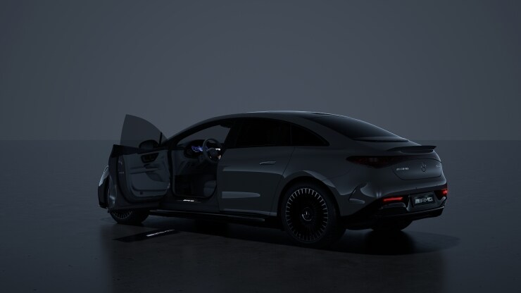 Umfeldbeleuchtung mit animierter Projektion des AMG Pattern, 2-fach 1