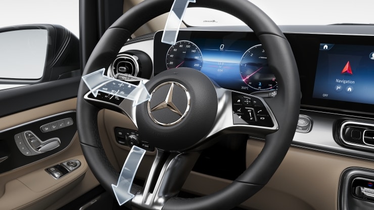 Lenkrad in Neigung und H&ouml;he verstellbar Bild 1