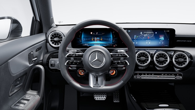 AMG Performance Lenkrad in Leder Nappa &sol; Mikrofaser MICROCUT Bild 1