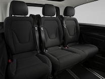 EQV 3-seater comfort bench EASY-ENTRY in 2. rear row