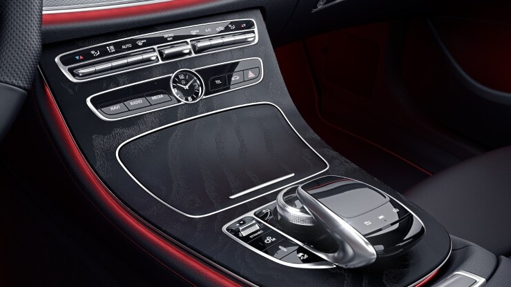 Mittelkonsole Holz Esche schwarz offenporig 1