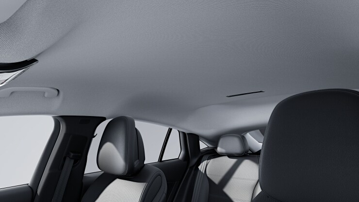 Techo interior de tela gris cristal 1