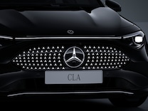CLA Partially illuminated Mercedes star