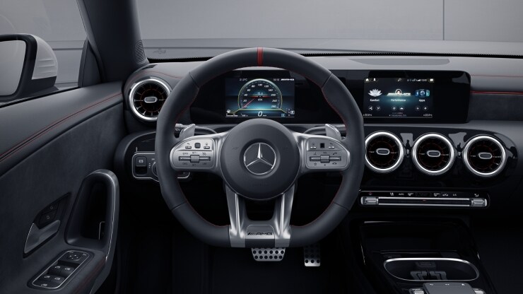 AMG Performance Lenkrad in Leder Nappa &sol; Mikrofaser MICROCUT Bild 1