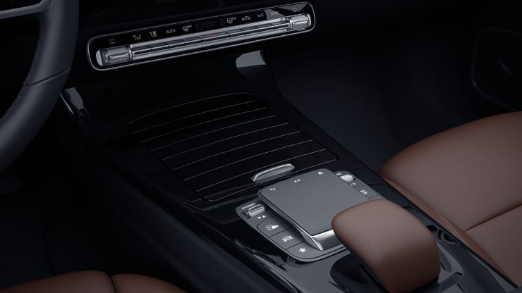 Vide-poche sur la console centrale avec couvercle &agrave; enrouleur Image 1