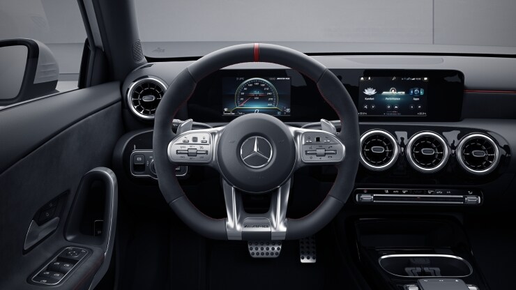 AMG Performance Lenkrad in Leder Nappa &sol; Mikrofaser MICROCUT Bild 1
